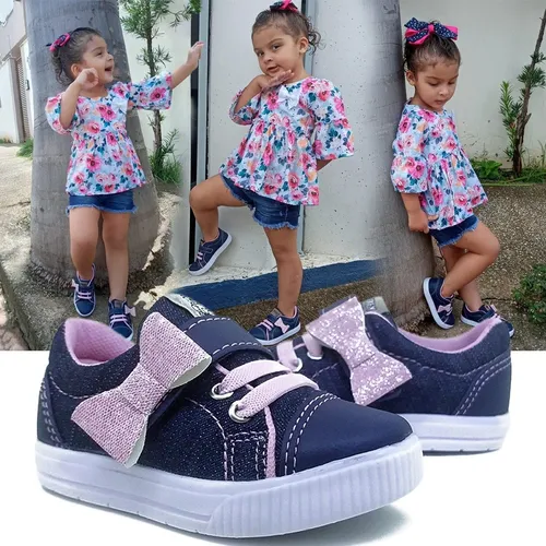 Tenis com velcro sales feminino mercado livre