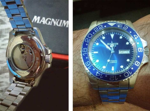 Relógio Magnum Masculino Automático Ma33844f *21jewels