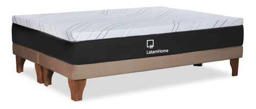 Cama Zen Top Spring  Soft Tela Beige King