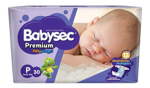 Pañales Baby Sec Premium P X 30