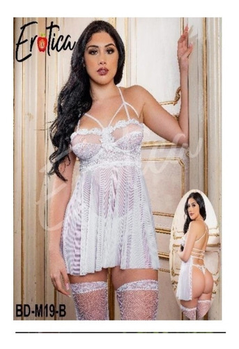 Imagen 2 de 3 de Lenceria Babydoll,encaje,ropa De Mujer+ Regalo