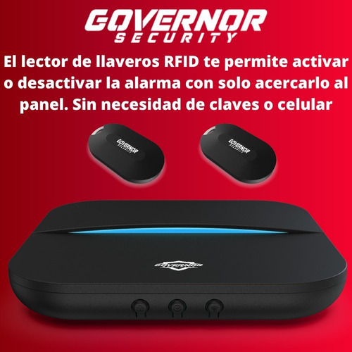 Panel De Alarma Governor Gv-safe300 Kit Nº2 Negro Wifi Gsm