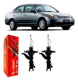 Par Amortecedor Dianteiro Honda Civic 1.7 16v 2003 A 2005