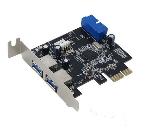 Sedna: Adaptador Pci Express Usb 3.0 De 4 Puertos (2e 2i (puerto Interno De 20 Pines)) Con Soporte De Perfil Bajo, Sopor