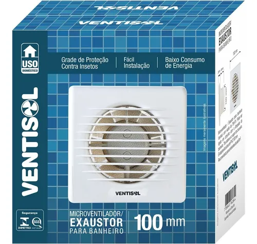 comprar Exaustor Pu002F Banheiro Micro Ventilador 100mm 220v - Ventisol