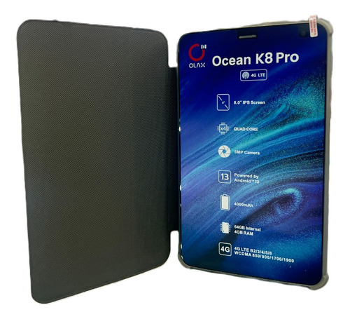 Olax Tablet Ocean K8 Pro 64gb 4+4 Gb Ram 4g Lte Incluye Case