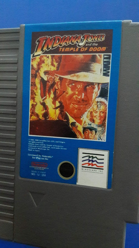 Juego Cassette Original Nintendo Nes Indiana Jones