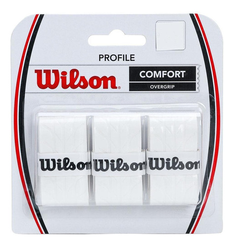 Overgrip Wilson Profile Comfort - 3 Unidades Cor Branco