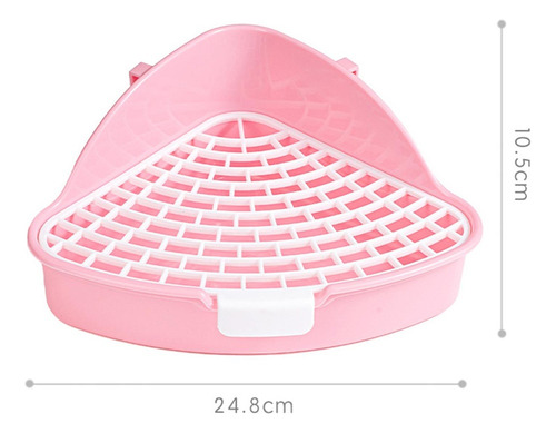 - Caja De Arena For Conejos, Bandeja De Arena Esquinera Para