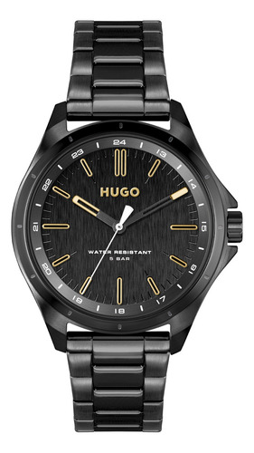 Reloj Hugo Acero Inoxidable Negro 1530322