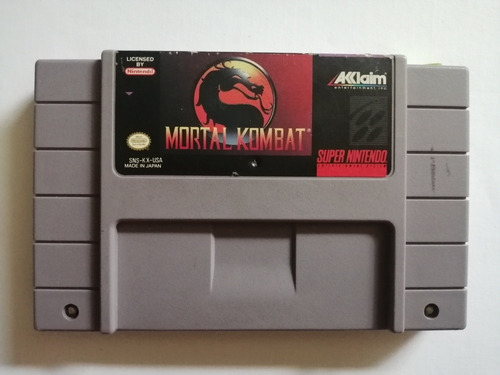 Mortal Kombat Super Nintedo (Usado)