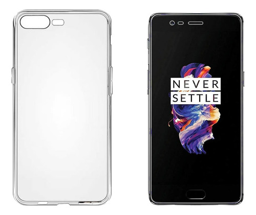 Oneplus 5  Combo Funda Silicon + Vidrio Templado Full Screen