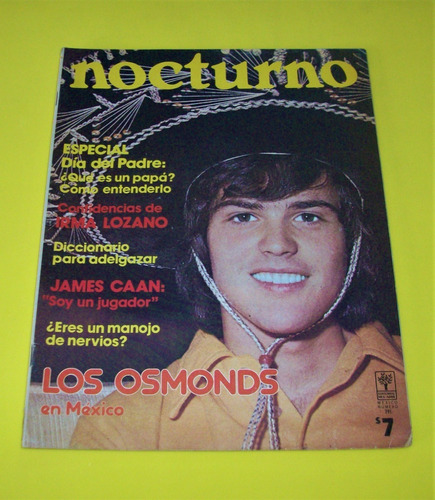 Los Osmonds Revista Nocturno 1975 Irma Lozano James Caan 
