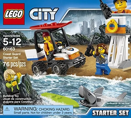 Lego City Coast Guard Guardacostas Starter Set 60163 Kit De