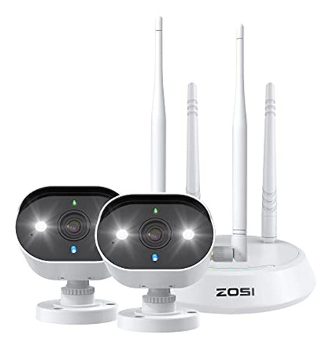 Zosi 2pack C308ah 5mp Spotlight Wifi Sistema De Cámara De Se