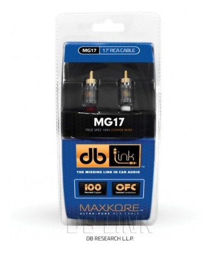 Cable Rca De Audio De La Serie Maxkore  Mg (17 Pies)