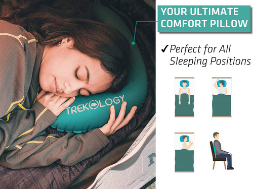 Trekology - Almohada Inflable Ultraligera Para Acampar Y Via