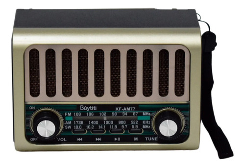 Radio Retro Vintage Recargable Con Bluetooth Ktf-1482