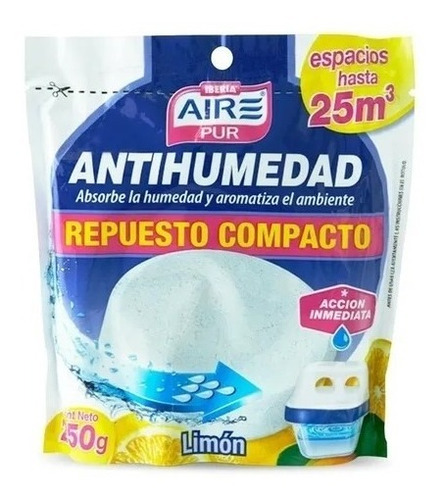 Antihumedad Pastilla Air Pur 250g Limon /lavanda X 3 Unidade