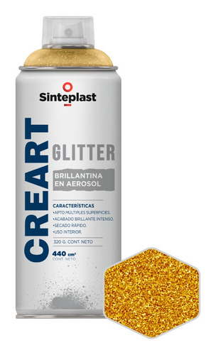 Creart Glitter Brillantina Sinteplast | +3 Colores | 440cc