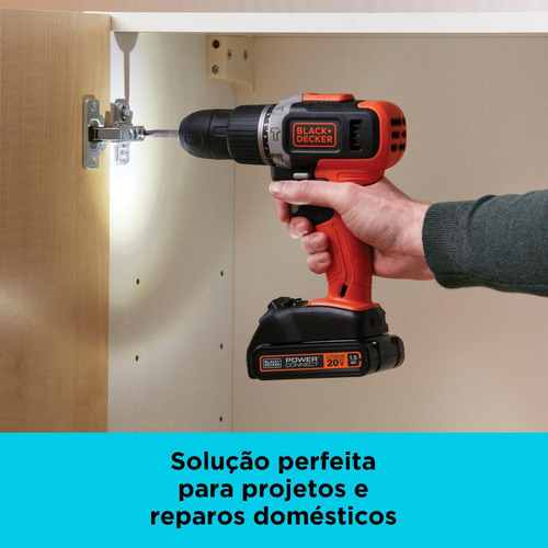 Kit Parafusadeira Furadeira 20v Max* Acessórios Black+decker
