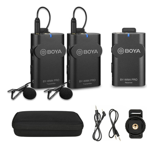 Boya Wm4 Pro-k2 Sistema De Micrófono Inalámbrico Lavalier