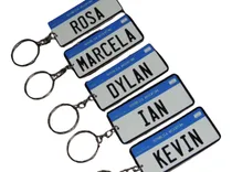 Comprar Pack X10 Llaveros Chapa Patente Con Nombre Para Souvenir