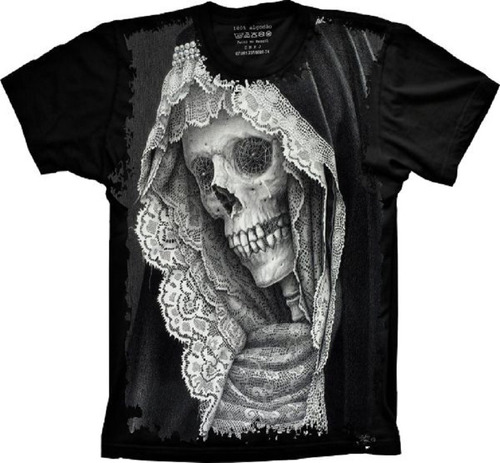 Camiseta Plus Size Legal - Cranio Caveira - Mulher - Freira
