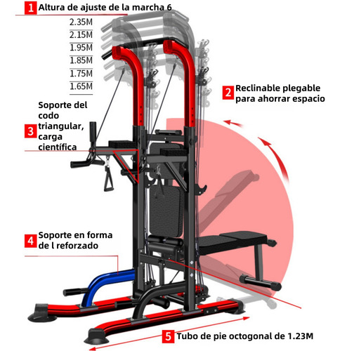 Equipos De Fitness Multifuncionale 40 Ejercic Para Interiore