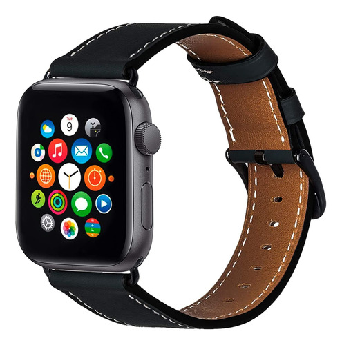 Aladrs Correas De Reloj De Cuero Compatibles Para Apple Watc