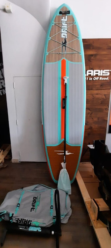 Imagen 2 de 2 de Tabla De Stand Up Inflable Drift 10´8´ Classic Teak