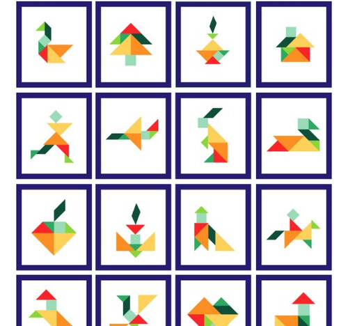 Tangram Tarjetas Didacticas Producto Digital