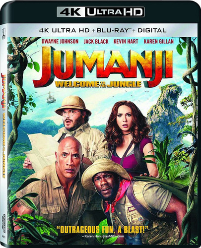 Jumanji Welcome To The Jungle 4k Ultra Hd + Blu-ray Nuevo