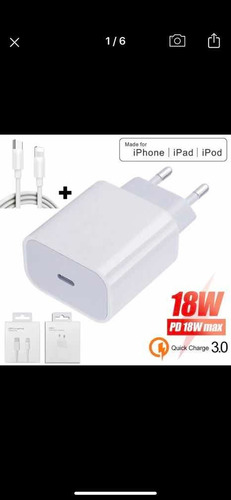 Cargador 18w Rápido Para iPhone