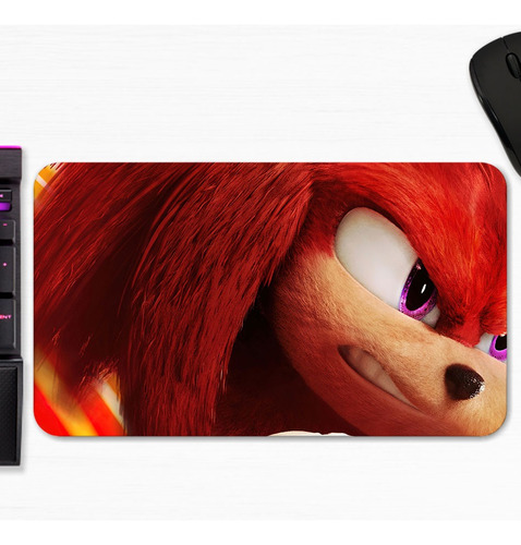 Mouse Pad Sonic The Hedgehog Knuckles Art Gamer M