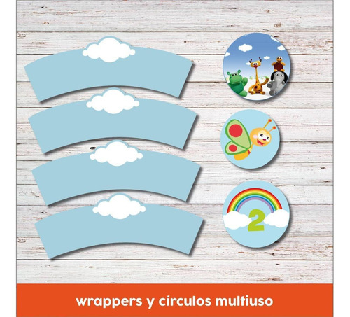 Imagen 6 de 6 de Kit Imprimible Baby Tv Personalizado