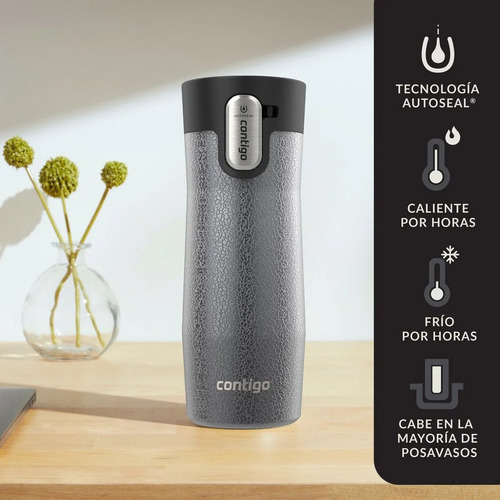 Contigo West Loop Autoseal Mug 473ml Sake Gris Cristalino