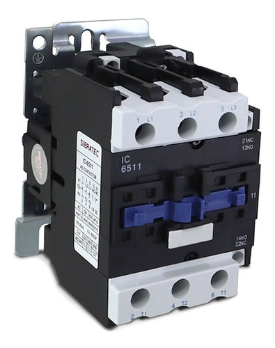 Contator 6511 65a 1na + 1nf 220v Tripolar