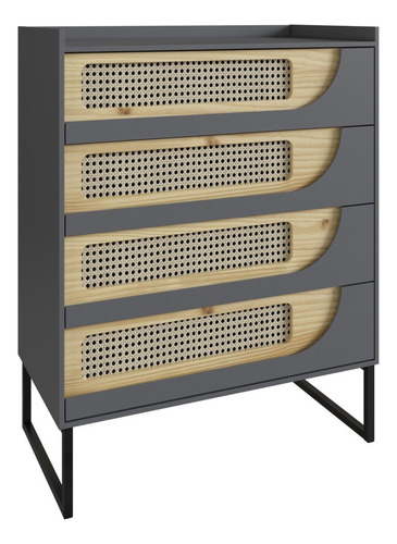 Cômoda 4 Gavetas Mdf/mdp 85 Cm Apolo