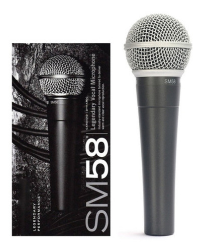 Imagen 2 de 2 de Shure Sm58 Microfono Metalico Dinamico Discotecas Iglesias