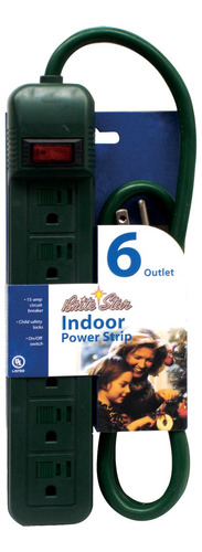 Brite Power Star Strip 6 Outlets Solo Para Uso Interior