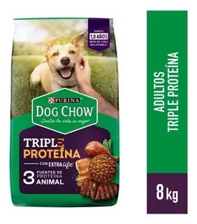 Alimento De Perro Dogchow Triple Proteína 8kg