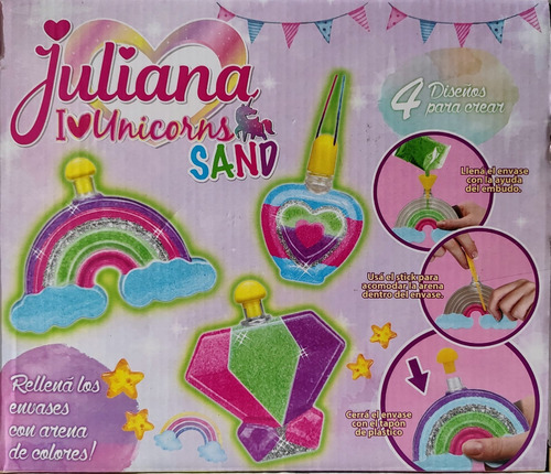 Juliana Love Unicornios Arena Color-4 Diseños Para Crear