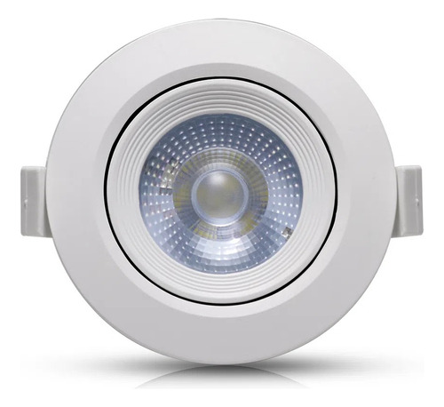 Spot Led 7w Redondo Direcionável Gesso Sanca Bivolt Oferta