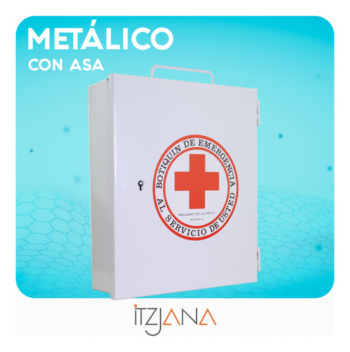 Botiquin Con Medicamentos Incluidos Mediano Primeros Auxilio