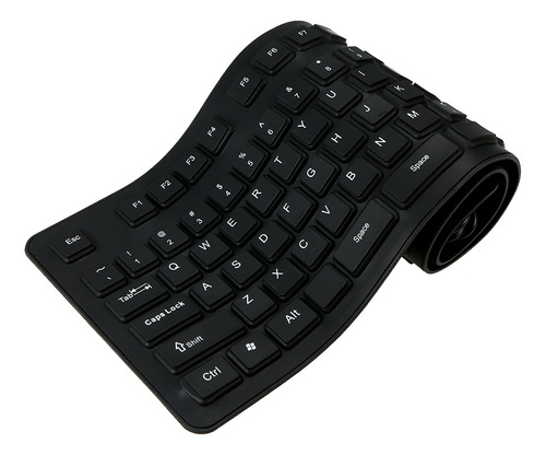 Teclado Flexible De Silicona, 108 Teclas, Usb, Silencioso, A