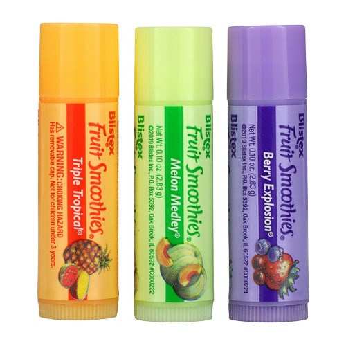 Balsamo Labial Humectante Blistex Fruit Smoothies / Pack X 3