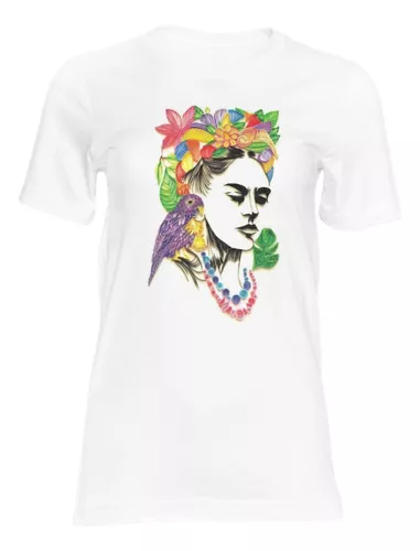 Camiseta Personalizada Poliester Frida Onde Não Puderes Amar