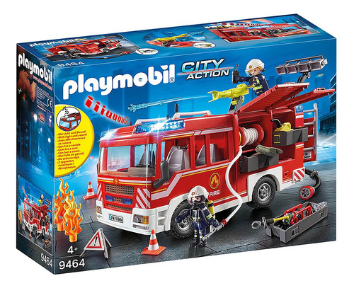 Playmobil City Action Viatura De Bombeiros 9464 Sunny Cor Vermelho Quantidade de peças 125