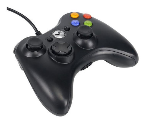 Controle Para Xbox 360 E Pc Com Fio 107489 - Vinik Cor Preto